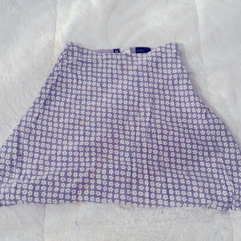 Purple Floral Skirt, From Divided. Size 2.
